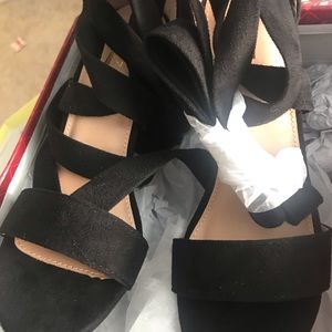 Brand new wrap around high heels